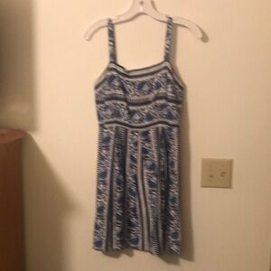 Blue and white loft sundress